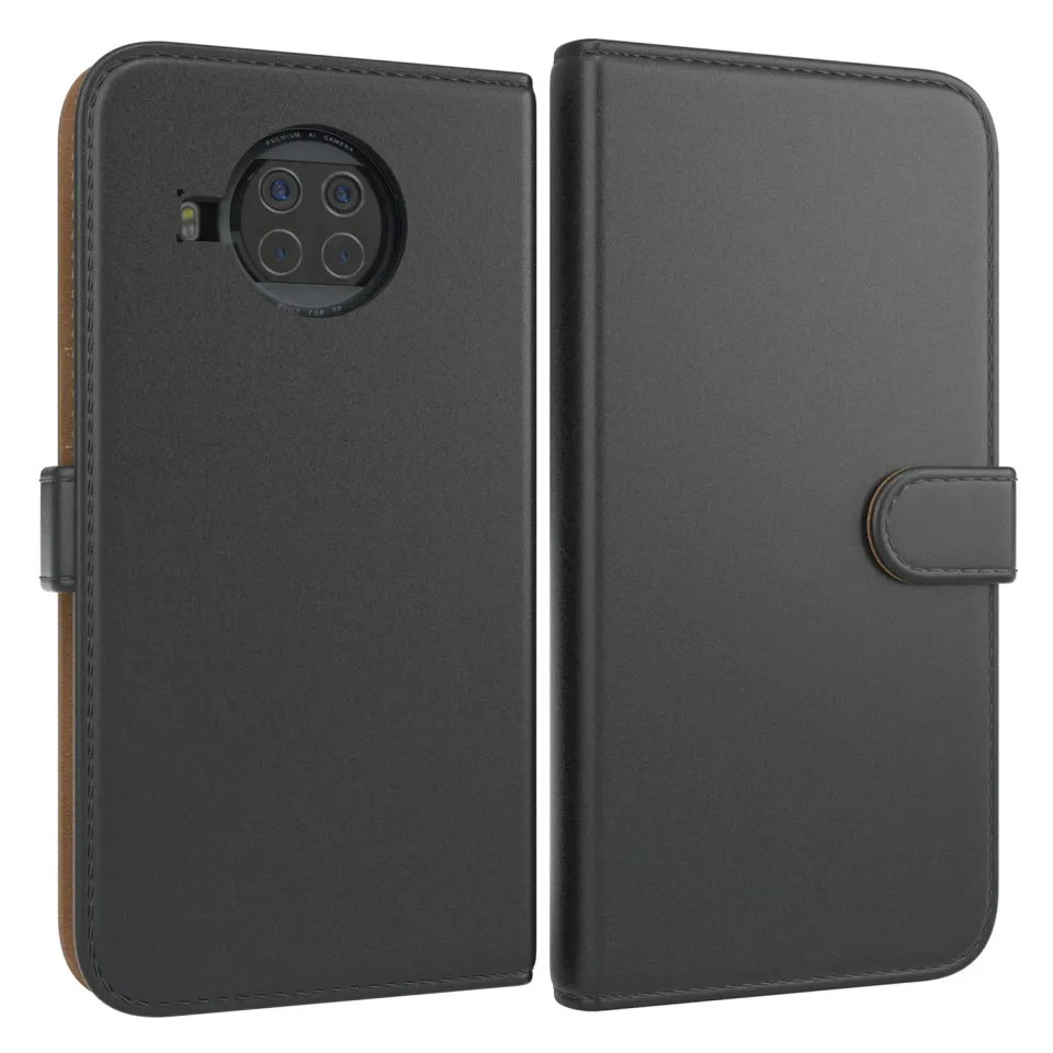 EAZY CASE Mi 10T Lite 5G Klapphülle Book Schwarz Standfunktion