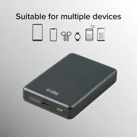 SBS Powerbank 10000mAh MagSafe kabellos 15W 20W schwarz