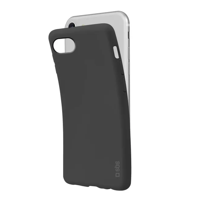 SBS Polo Handyhülle iPhone SE 2020/8/7/6s/6 Schwarz matt