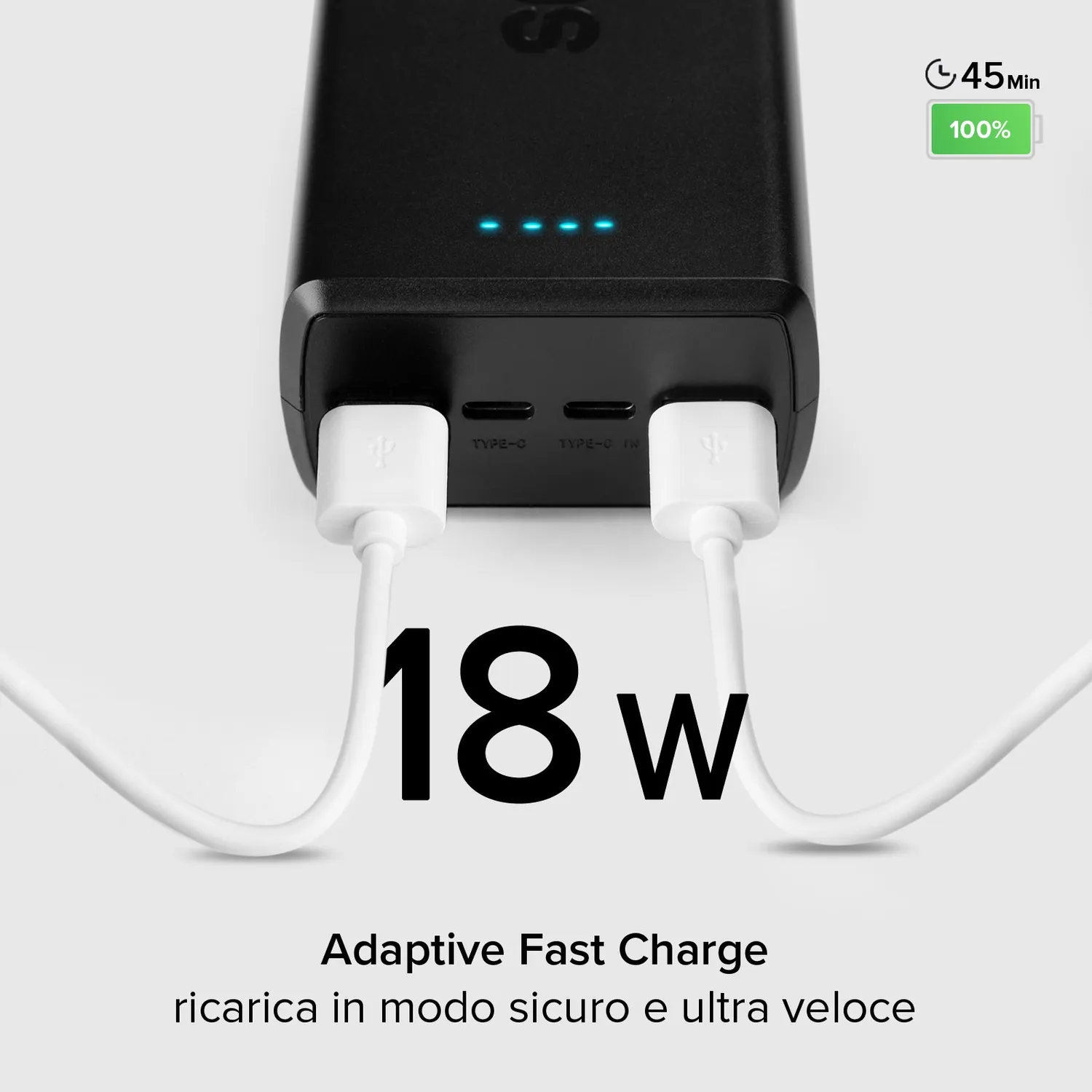SBS Powerbank 30000mAh USB-C PD 20W 4-Port