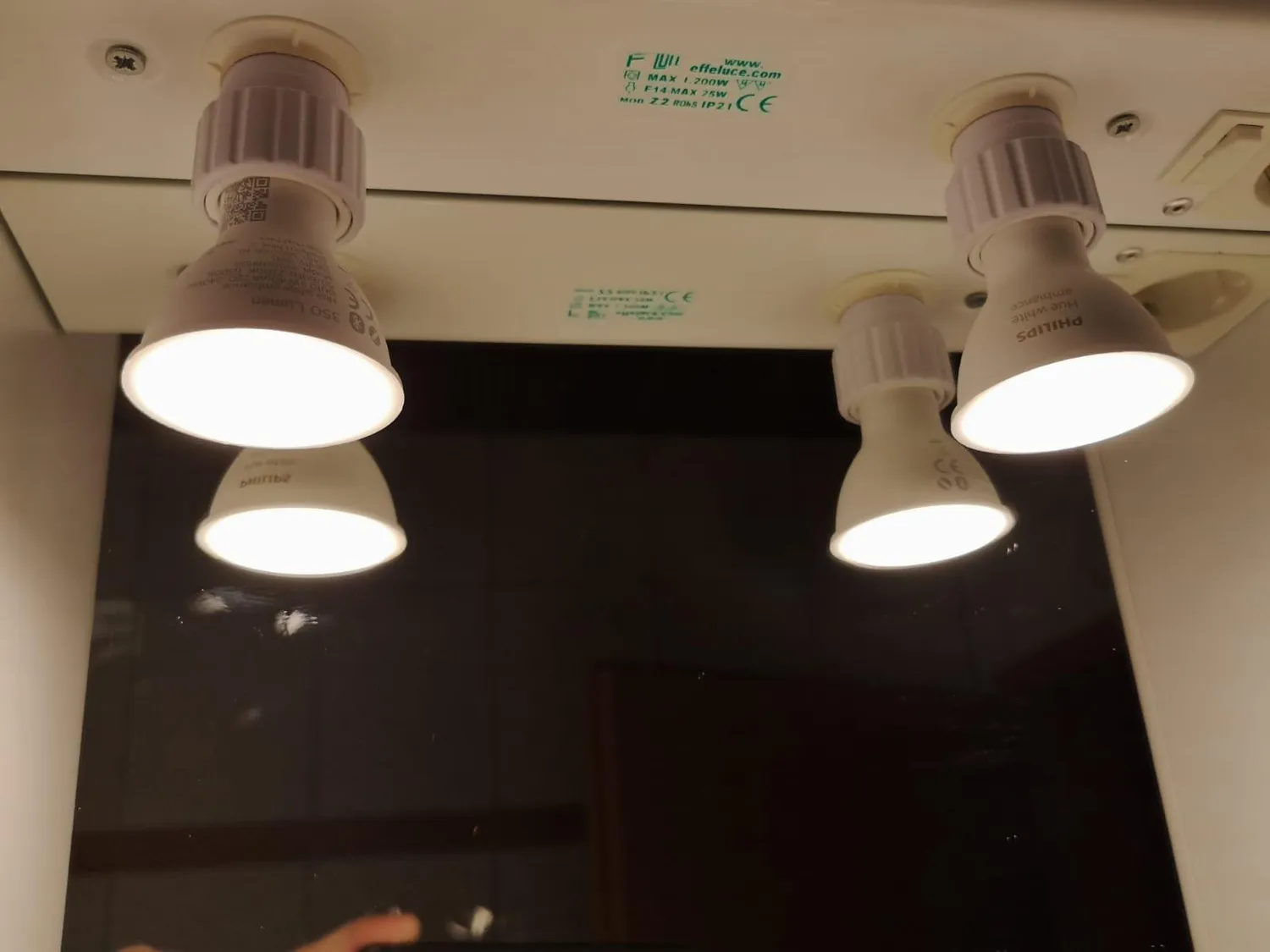 EAZY CASE E14 auf GU10 Adapter Weiß 4er Set LED