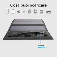 SBS Solarladegerät 21W 2x USB-A für Outdoor