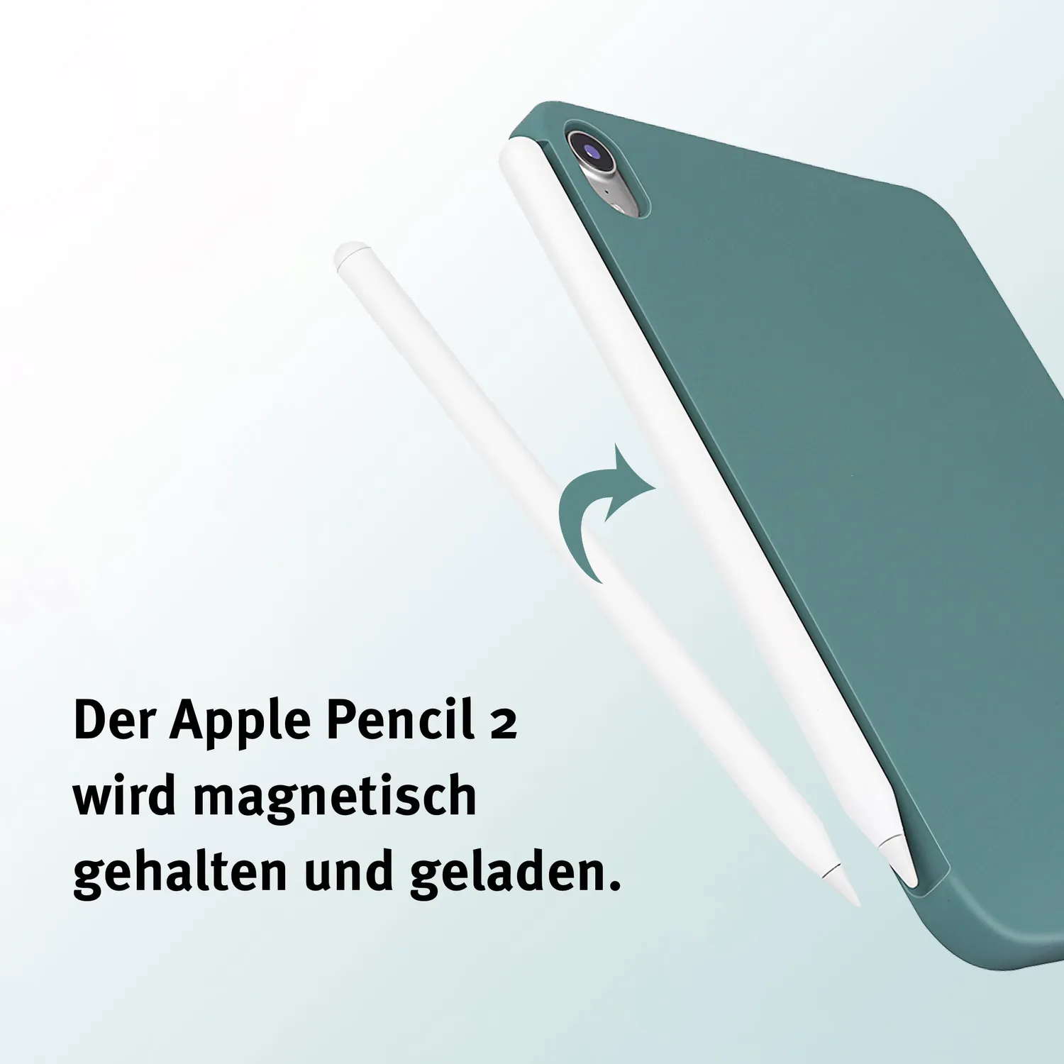 arktis iPad Air 11" (2024/2025/2026) Silikon Hülle Schwarz