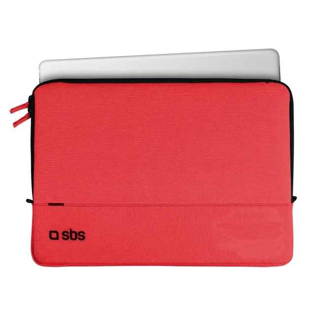 SBS Poche 12,9 Tablethülle Notebooktasche Rot Zip