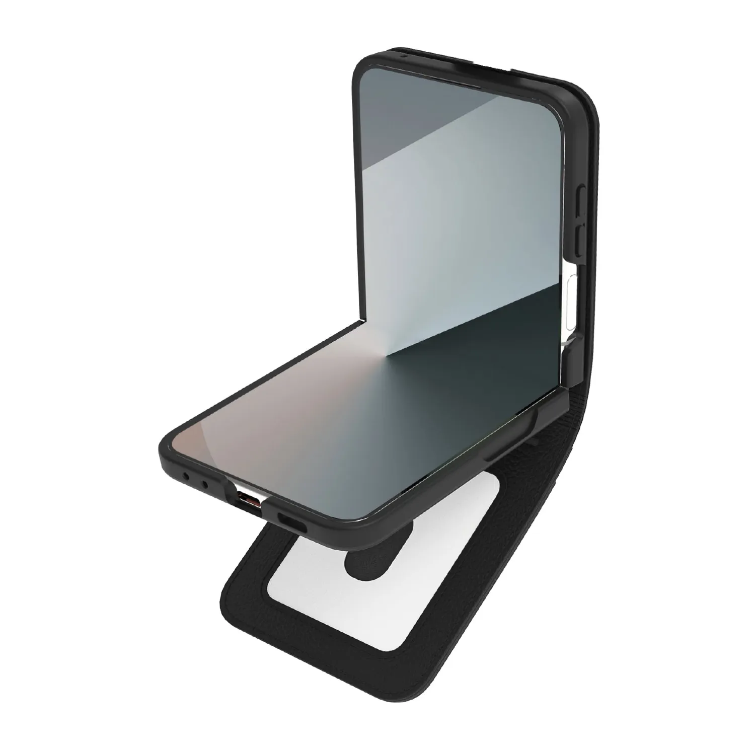 SBS Z Flip 7 Klapphülle Schwarz mit Kartenfach