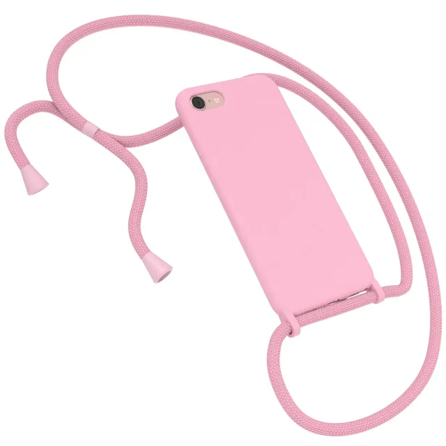 EAZY CASE iPhone SE 2022 Silikon Handykette Pink Premium