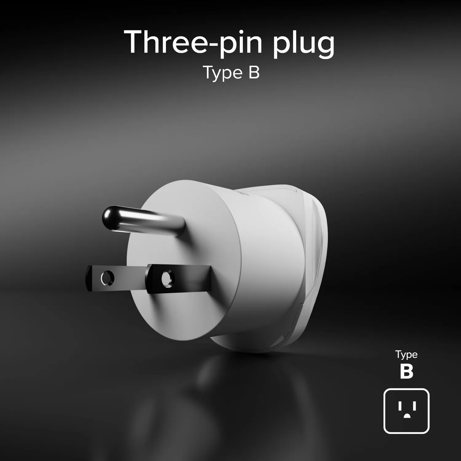 SBS Reiseadapter Typ B Universal USA 2500W kompakt