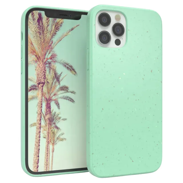 EAZY CASE iPhone 12 Bio Handyhülle Grün Pflanzenfaser