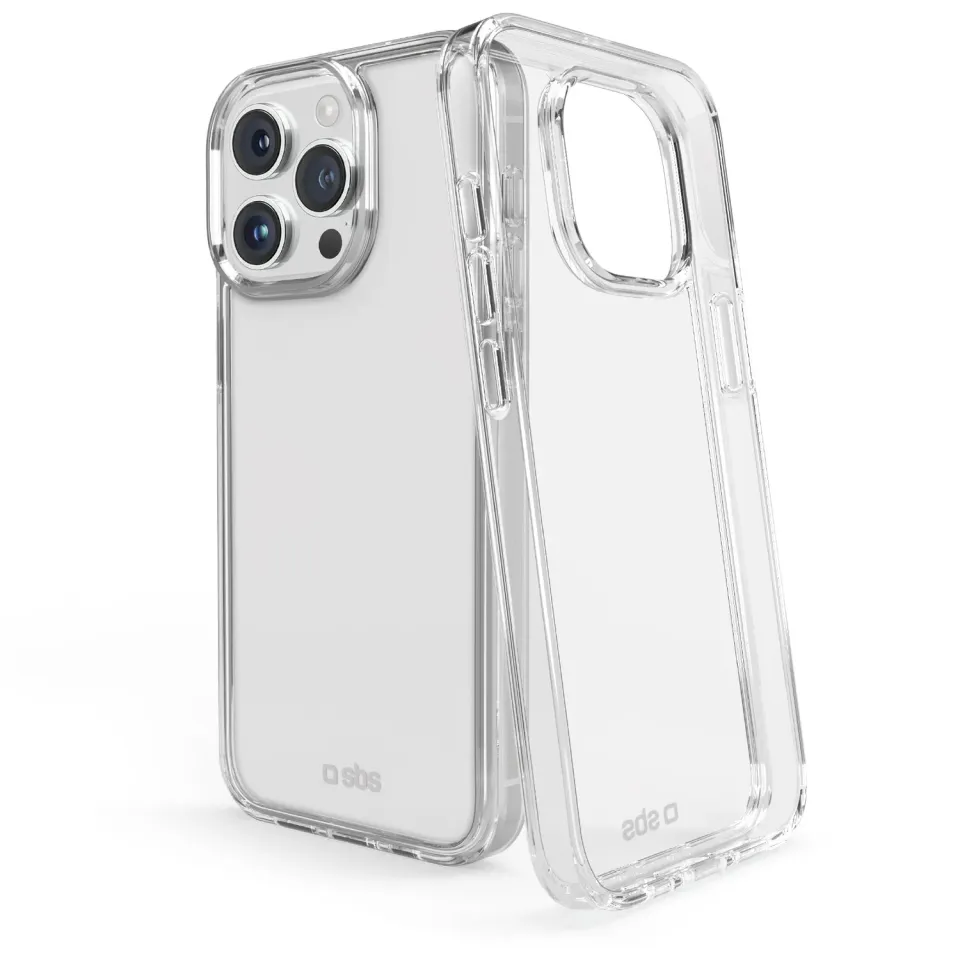 SBS Hybrid Handyhülle iPhone 15 Pro Max transparent recycelt