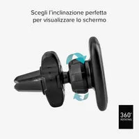 SBS Magnet Autohalterung für Lüftung Handyhalter schwarz