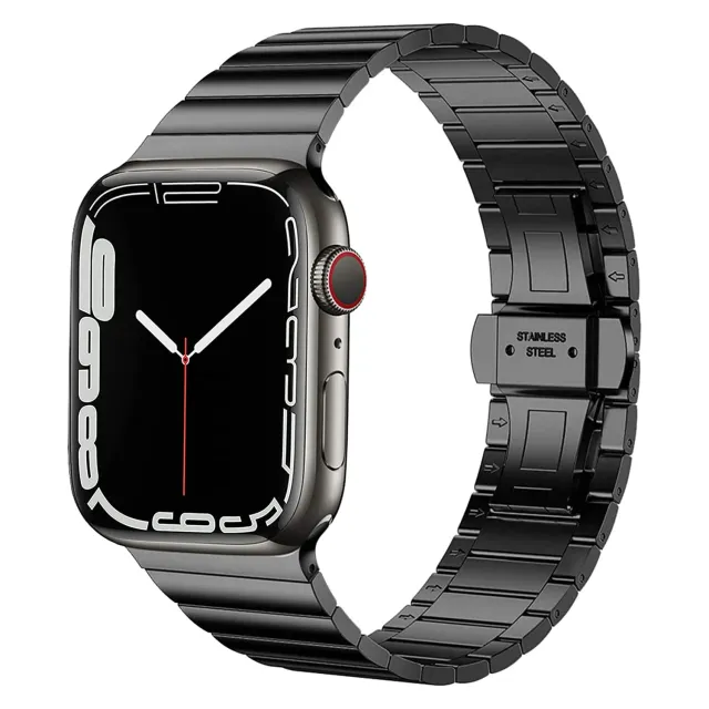 arktisband Iconic Apple Watch Gliederarmband Edelstahl Schwarz