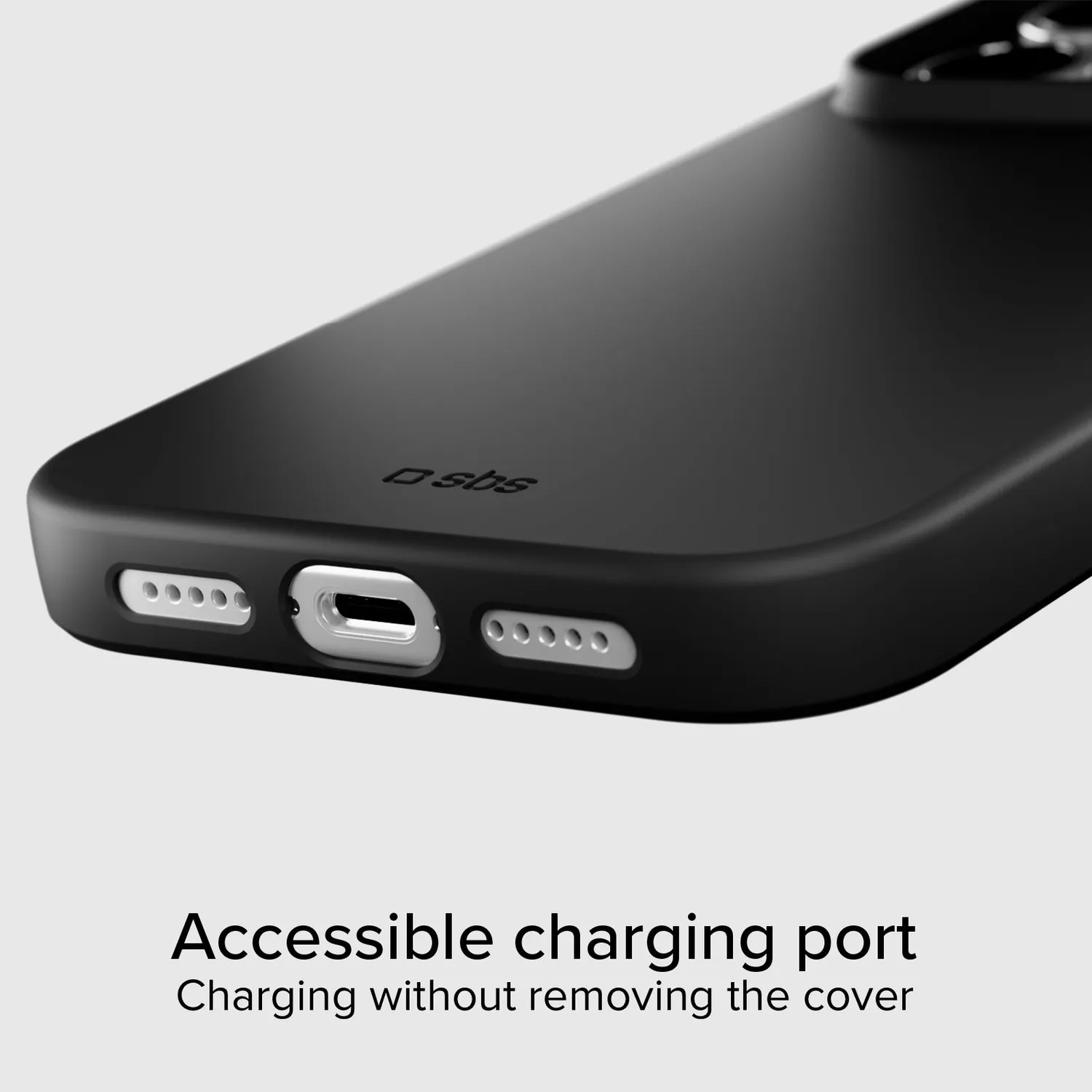 SBS Instinct iPhone 17 Pro Handyhülle schwarz Mikrofaser