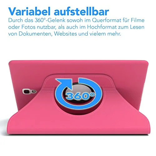 EAZY CASE Galaxy Tab S 8.4 Rotationcase Tablethülle Pink