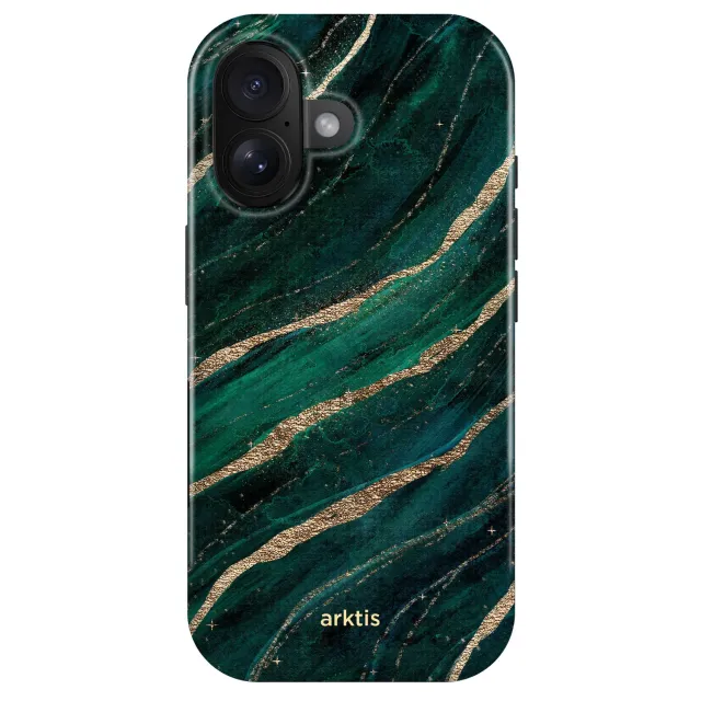 arktis iPhone 17 Green Marble Hülle MagSafe stoßfest