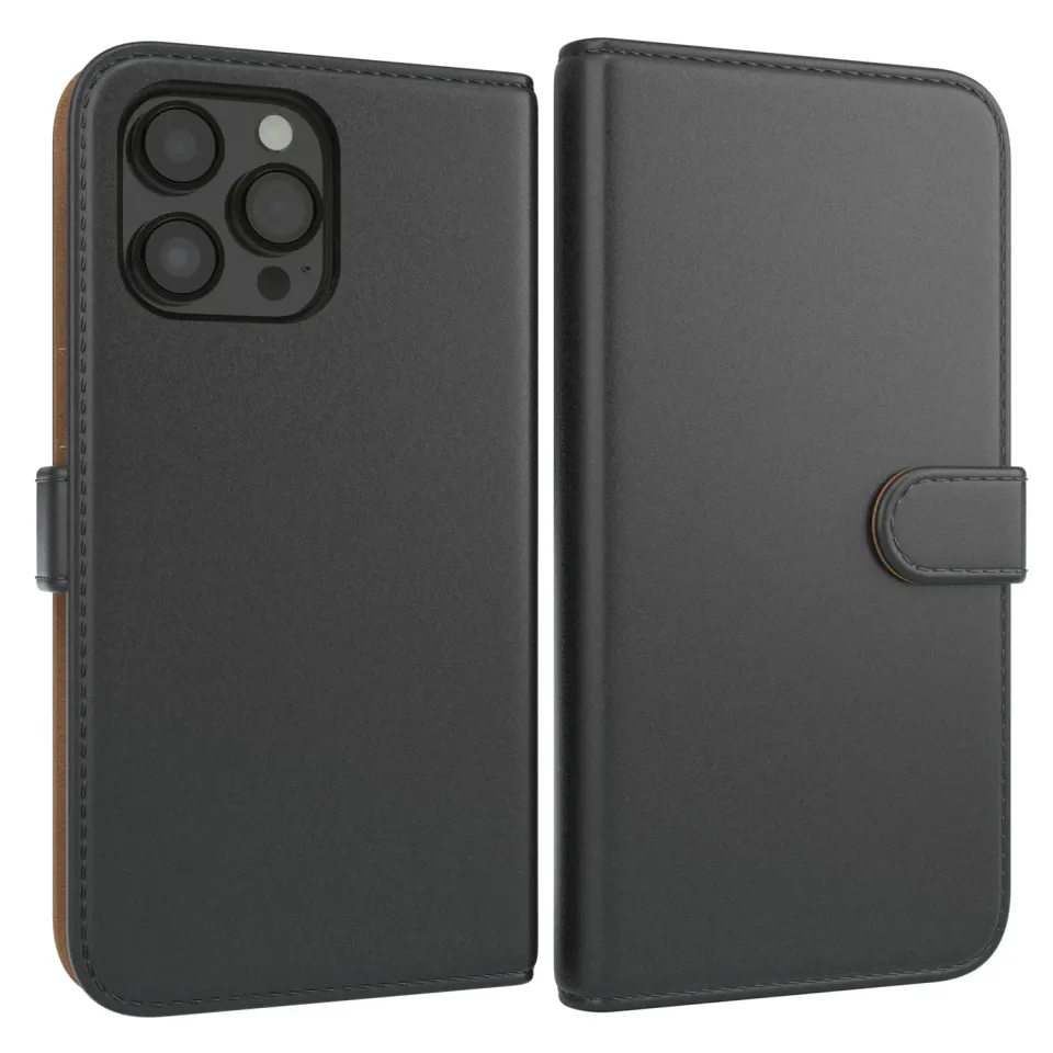 EAZY CASE iPhone 14 Pro Max Klapphülle Book Schwarz Kartenfach