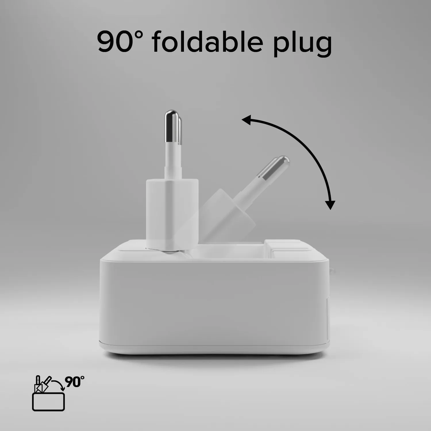 SBS Flexi Wall Charger 20W Ladegerät USB-C+USB-A Klappstecker