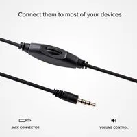 SBS Kabel-Kopfhörer mit Mikrofon 3,5mm leicht