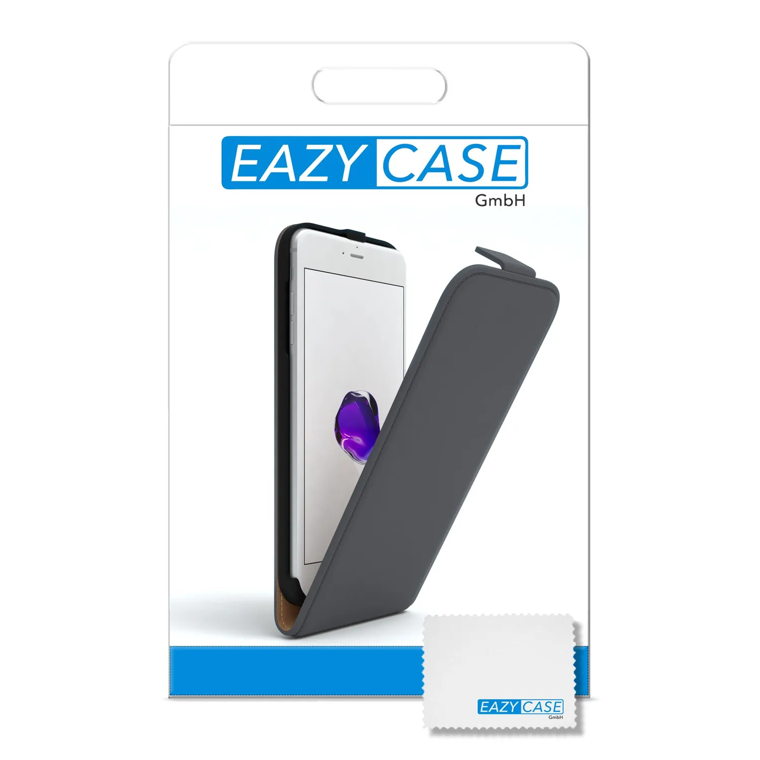 EAZY CASE Klapphülle für iPhone 7 Plus / 8 Plus Anthrazit