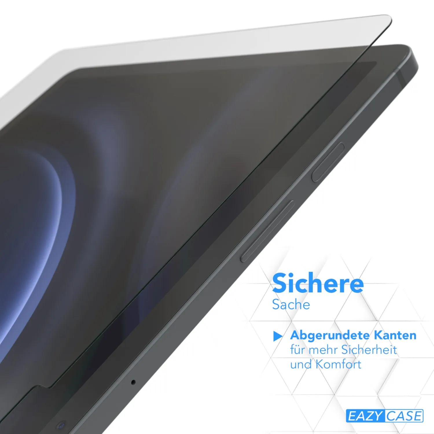 EAZY CASE Galaxy Tab S9 FE Plus Panzerglas 9H Transparent