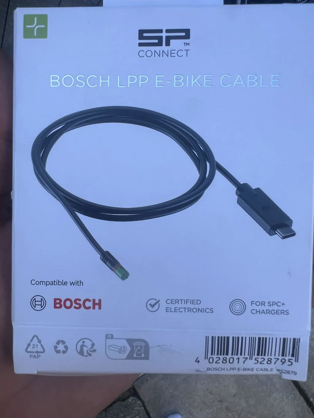 SP Connect Bosch LPP E-Bike Kabel 110 cm USB-C wetterfest