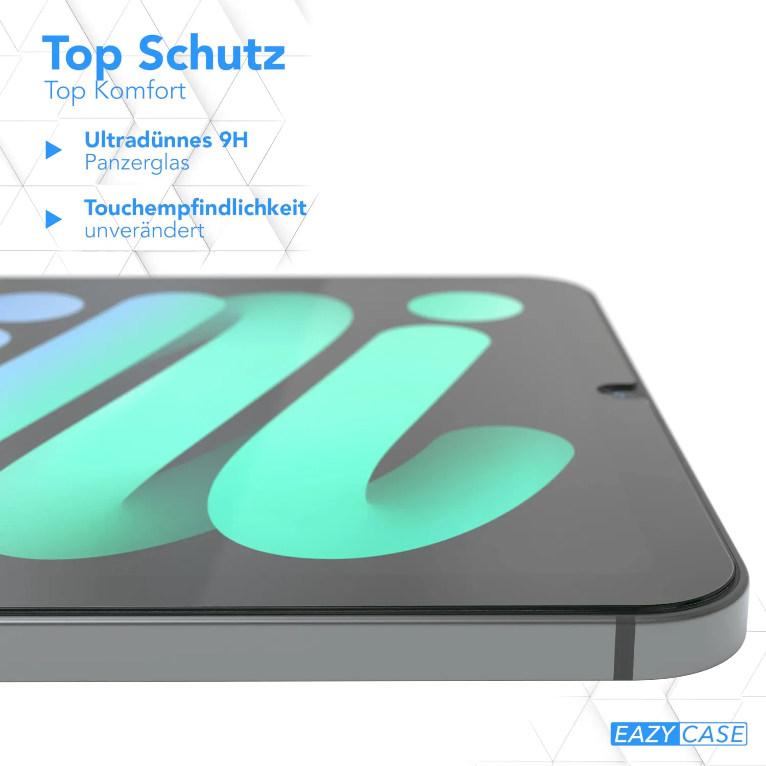 EAZY CASE iPad mini 7 2024 Schutzfolie 8,3 Zoll Glas