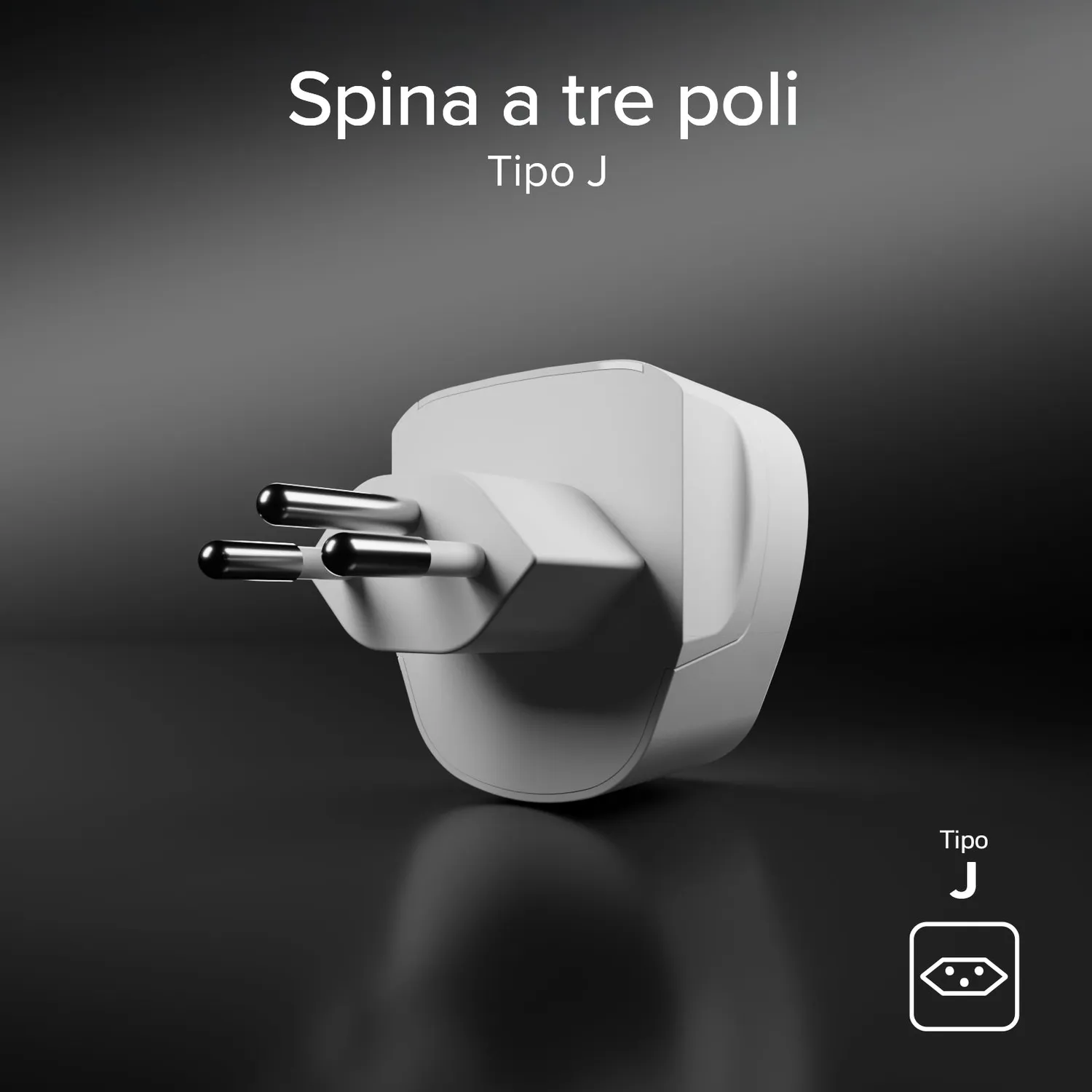SBS Reiseadapter Typ J Schweiz Universal 2500W kompakt
