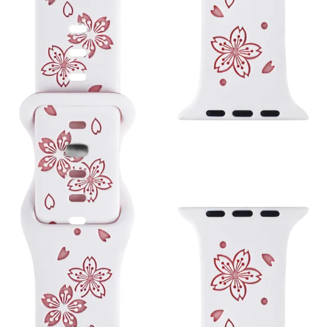 arktisband Flores Apple Watch Armband Silikon Blumen