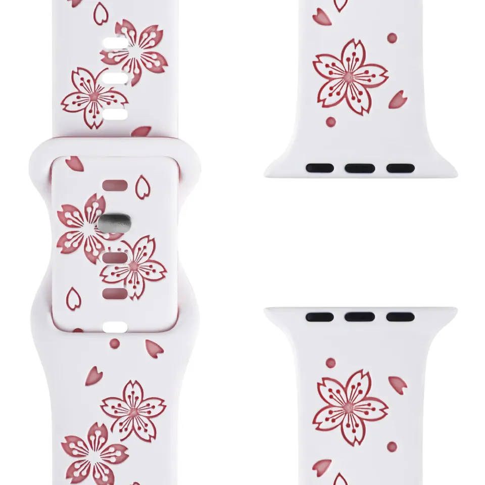 arktisband Flores Apple Watch Armband Silikon Blumen