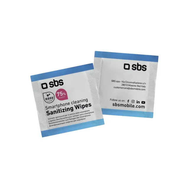 SBS Reinigungstücher Display 50 Stück Isopropanol 6x6