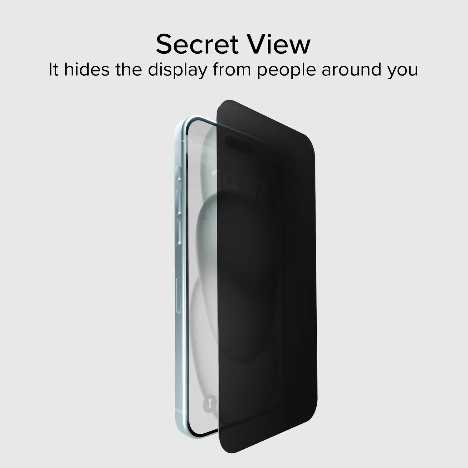 SBS iPhone 15 Plus Panzerglas Privacy Blickschutz Full