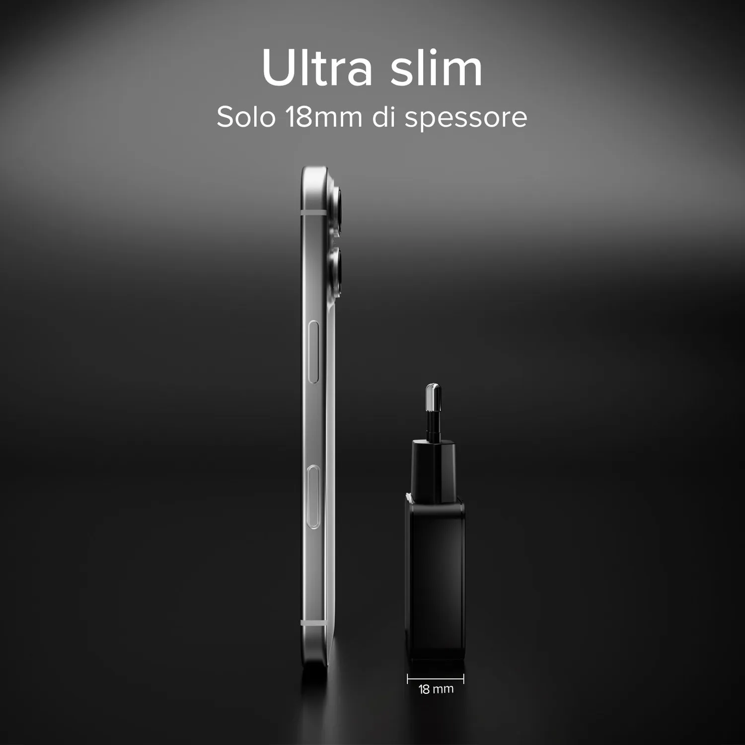 SBS 45W Wandladegerät USB-C Ultra Slim Dual