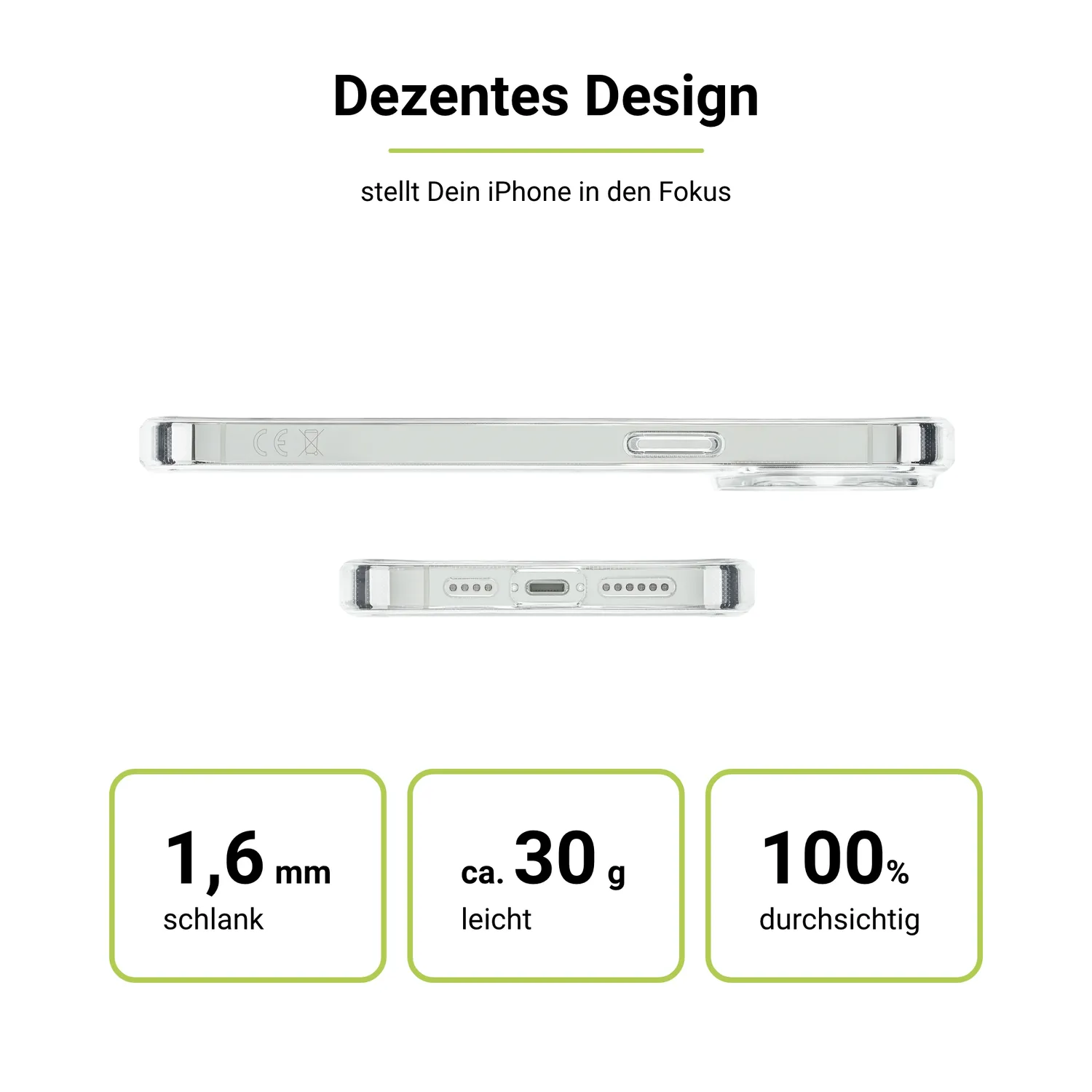Artwizz IcedClip Clear iPhone 14 Pro Max Hülle transparent