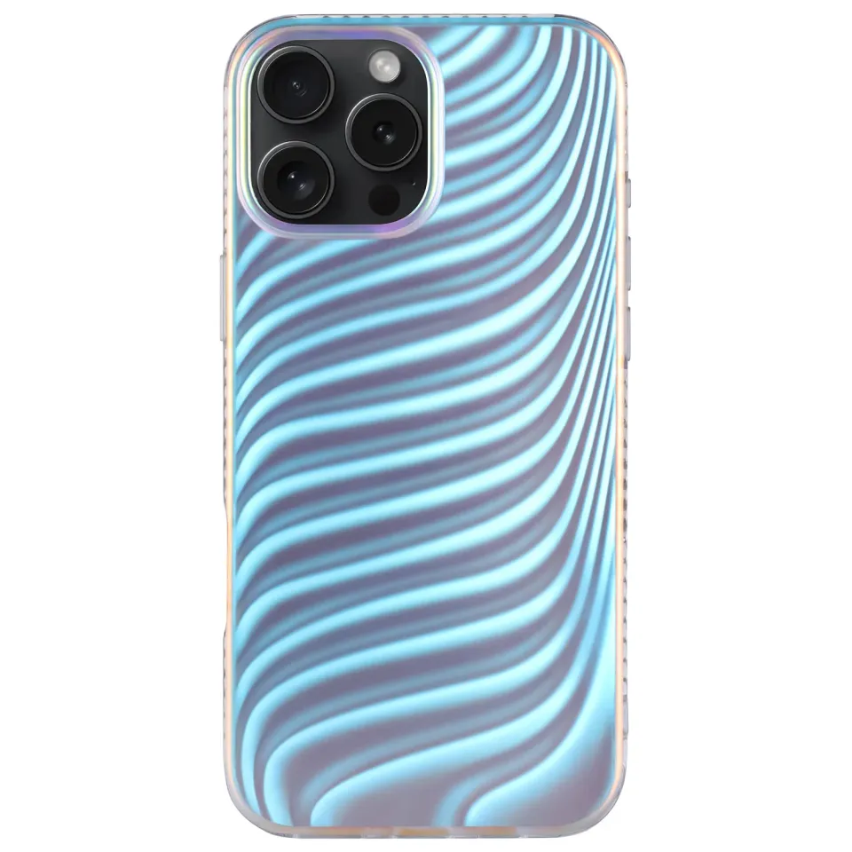 arktis Pearl iPhone 16 Pro Hülle Big Wave Perlmutt