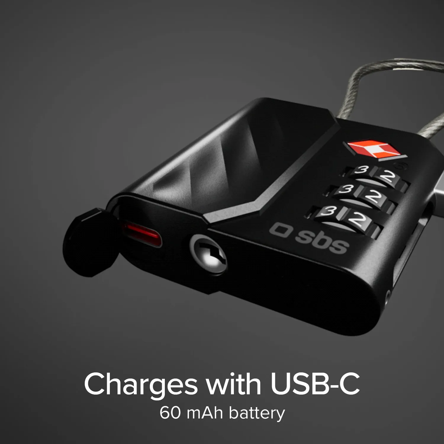 SBS Track Lock TSA Kofferschloss mit Tracker Zahlencode