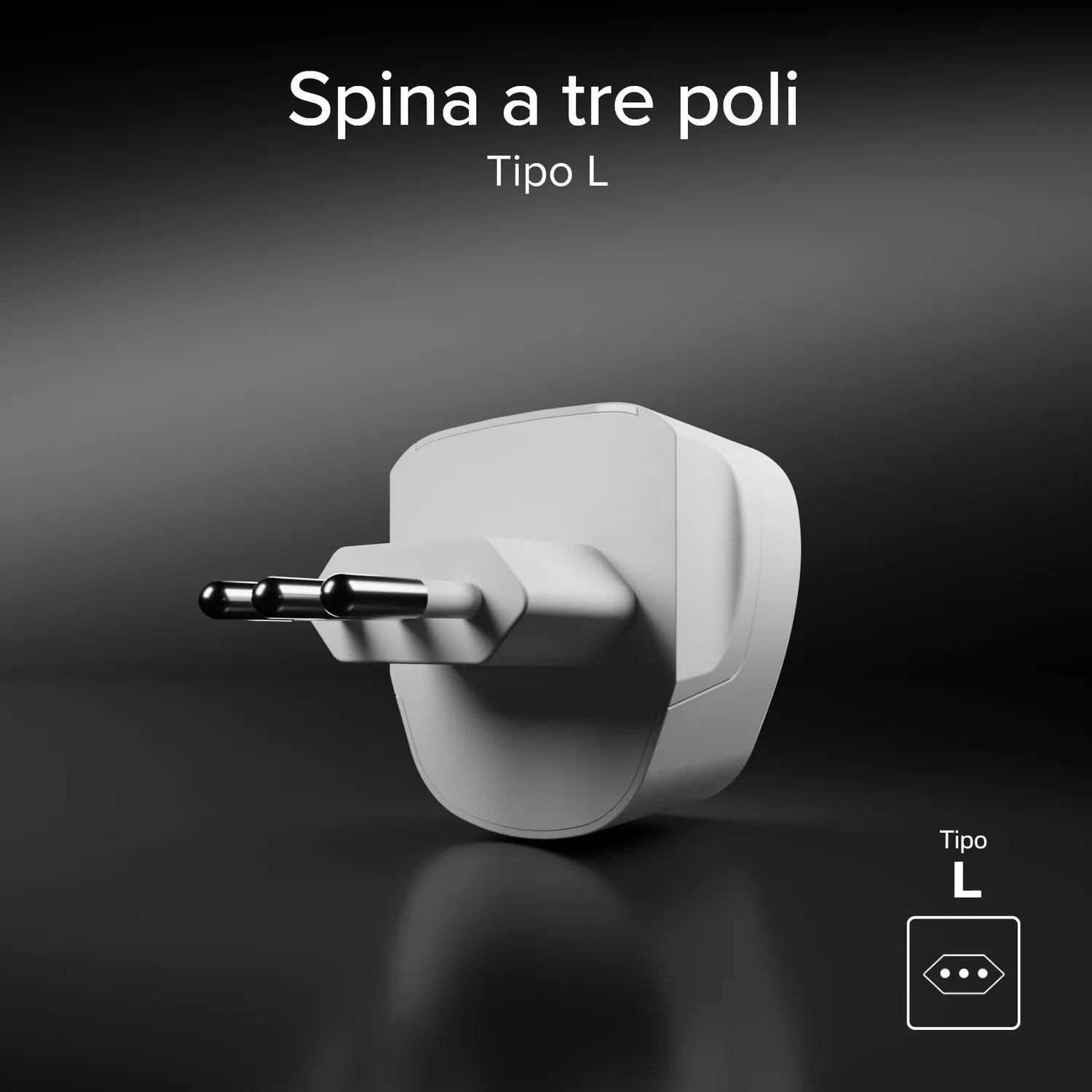 SBS Reiseadapter Universal Typ C Italien 2500W kompakt