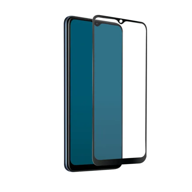 SBS Full Cover Panzerglas Oppo A16 A57 A77 Schwarz