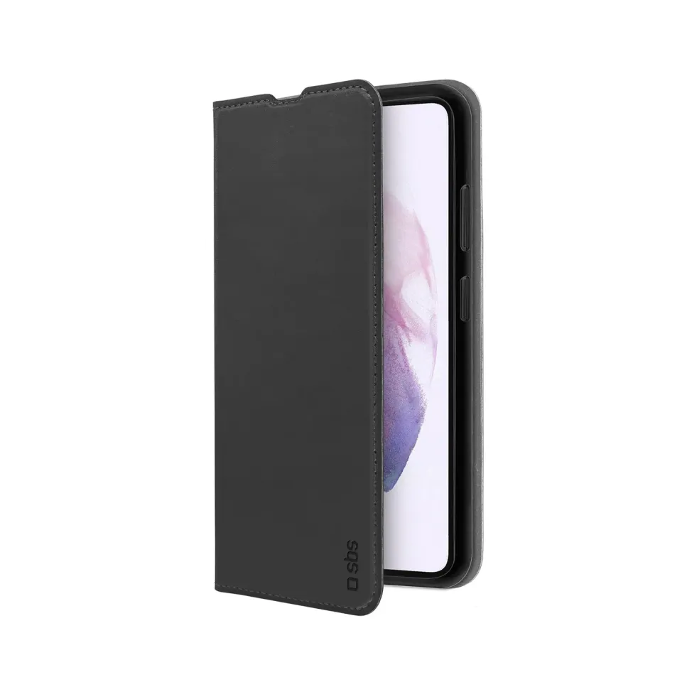 SBS Wallet Lite Book Hülle Galaxy S22+ schwarz Kartenfach