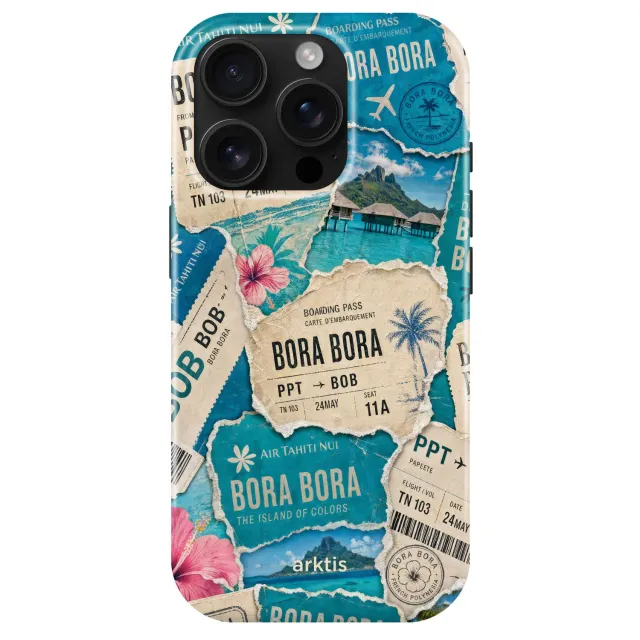arktis iPhone 15 Pro Hülle Happy Island MagSafe Print