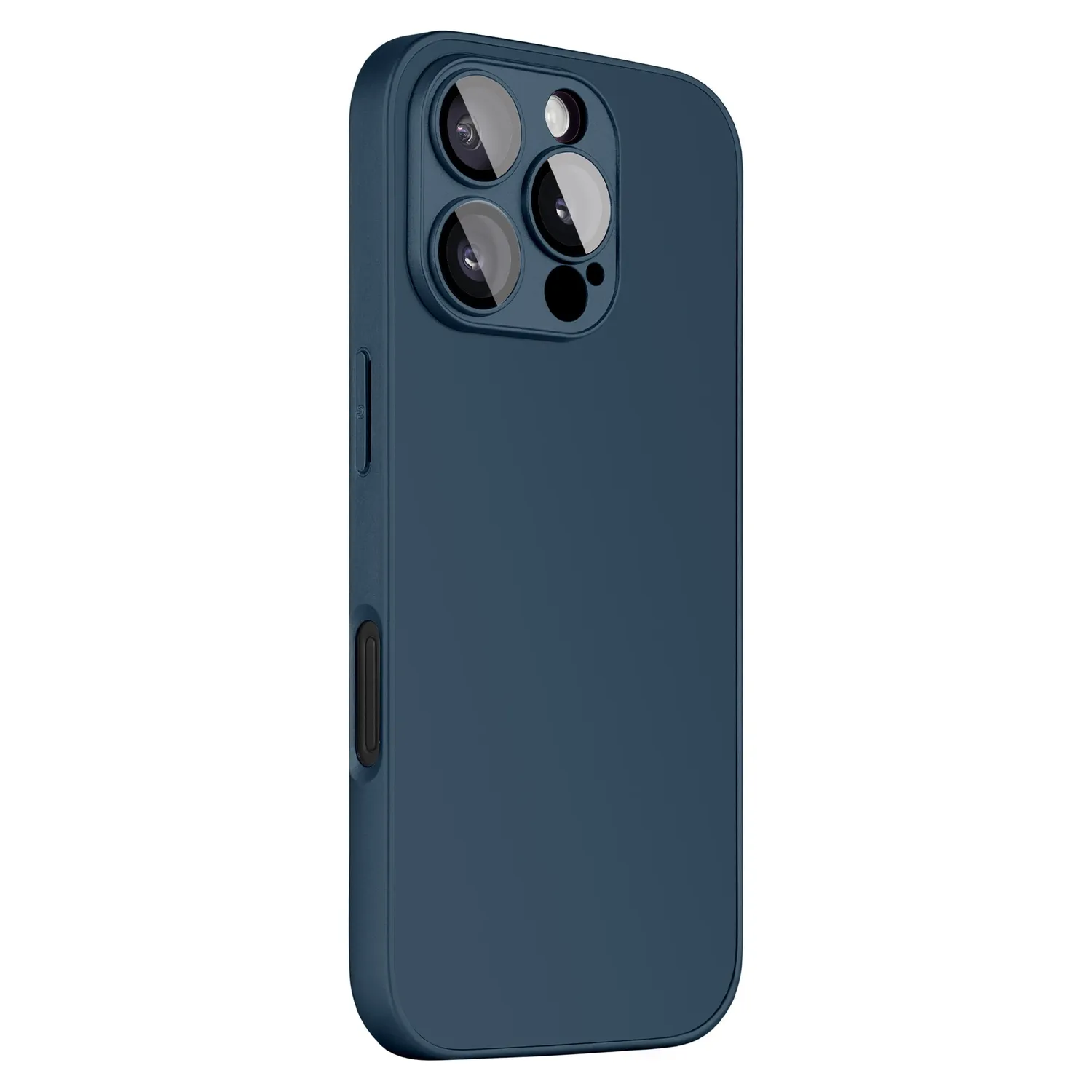 arktis Tech iPhone 16 Pro Hülle Blau matt Kameraschutz