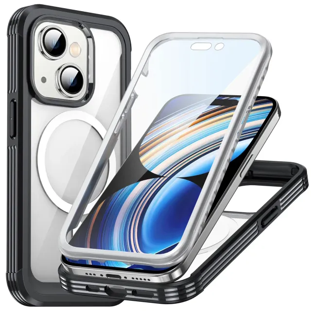 arktis 360ULTIMATE iPhone 15 Hülle 360 Grad schwarz