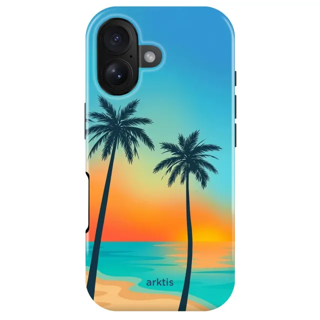 arktis Sunset Beach iPhone 17 Hülle MagSafe