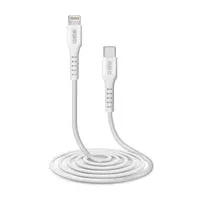 SBS Lightning USB-C Kabel 2 m iPhone Ladekabel MFi weiß