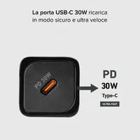 SBS 30W GaN Wandladegerät USB-C Power Delivery