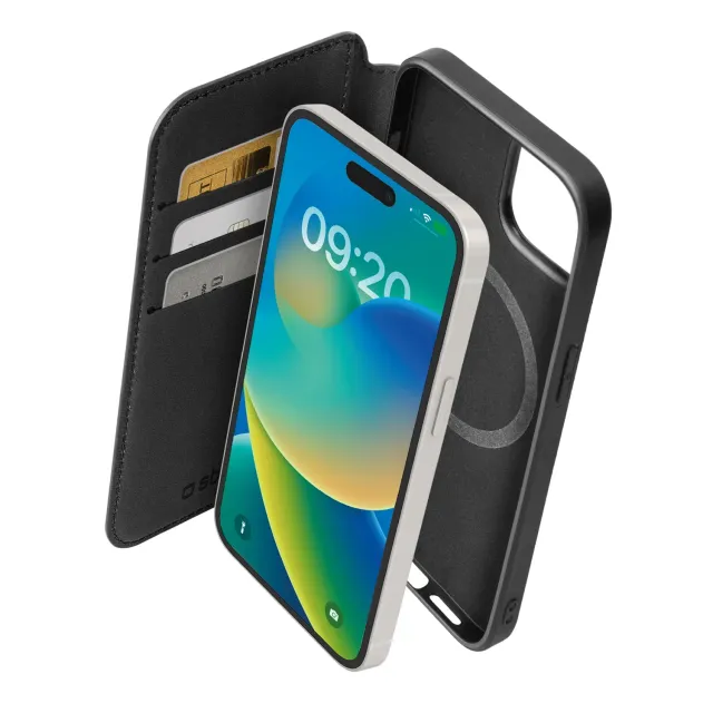 SBS Book iPhone 15 Pro Max Handyhülle Schwarz MagSafe