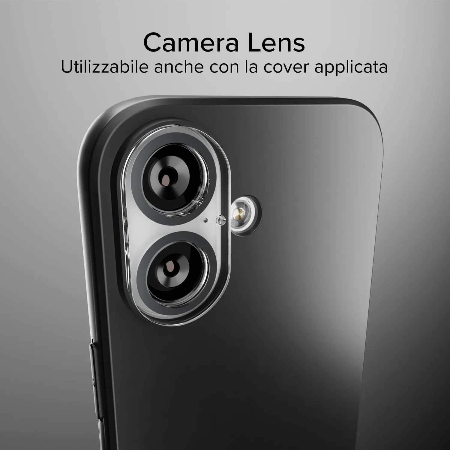 SBS D3O Kameraschutz iPhone 17 schwarz Glas