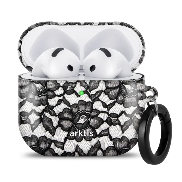arktis AirPods 4 Hülle Dark Rose Qi-Laden