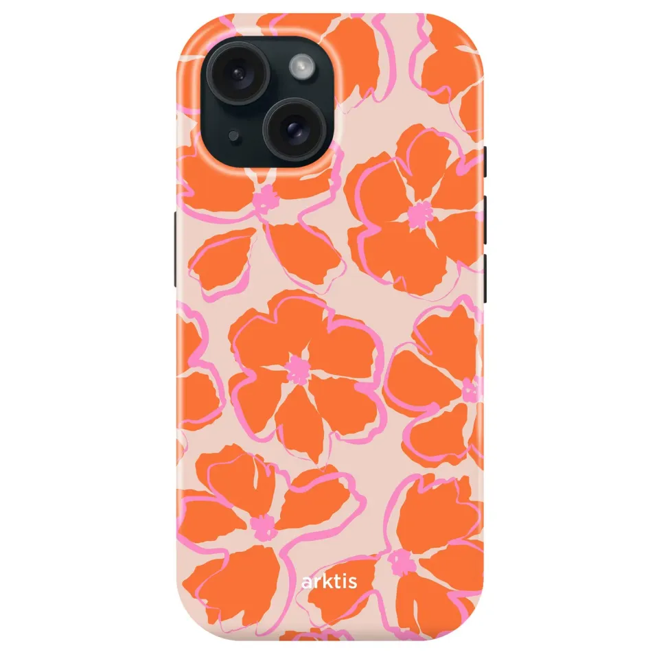 arktis iPhone 14 Hülle Orange Mallow MagSafe