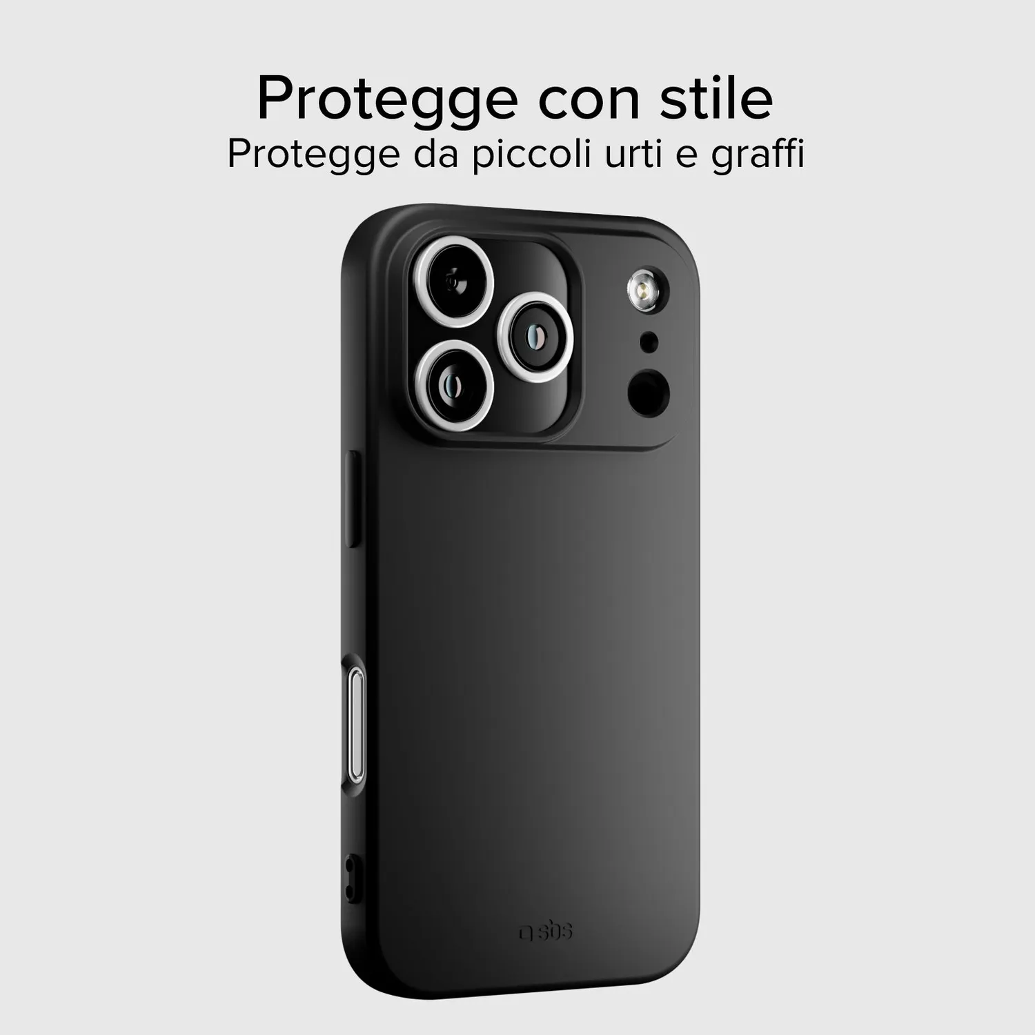 SBS Instinct iPhone 17 Pro Handyhülle schwarz Mikrofaser