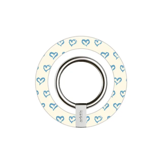 arktis MagSafe Ringhalter Blue Hearts Handy-Ring N52-Magnet