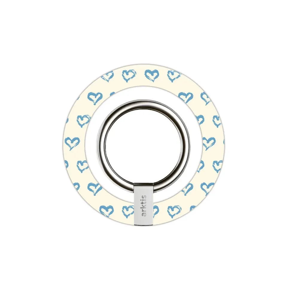 arktis MagSafe Ringhalter Blue Hearts Handy-Ring N52-Magnet